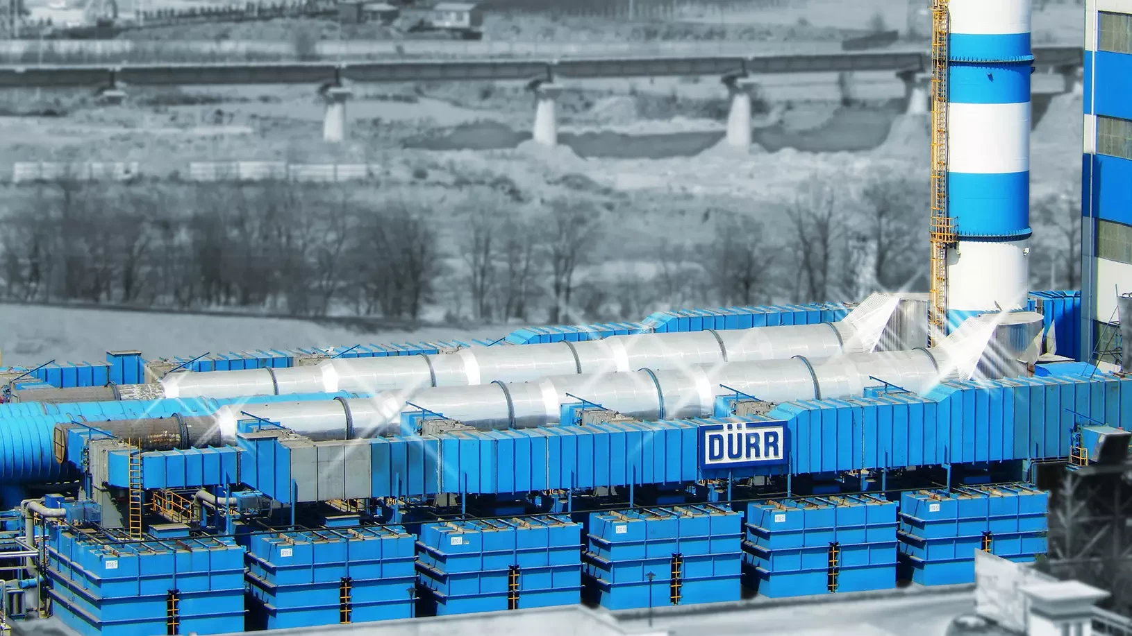 A large scale heat recovery system capturing heat from 12 RTOs at a mine in China